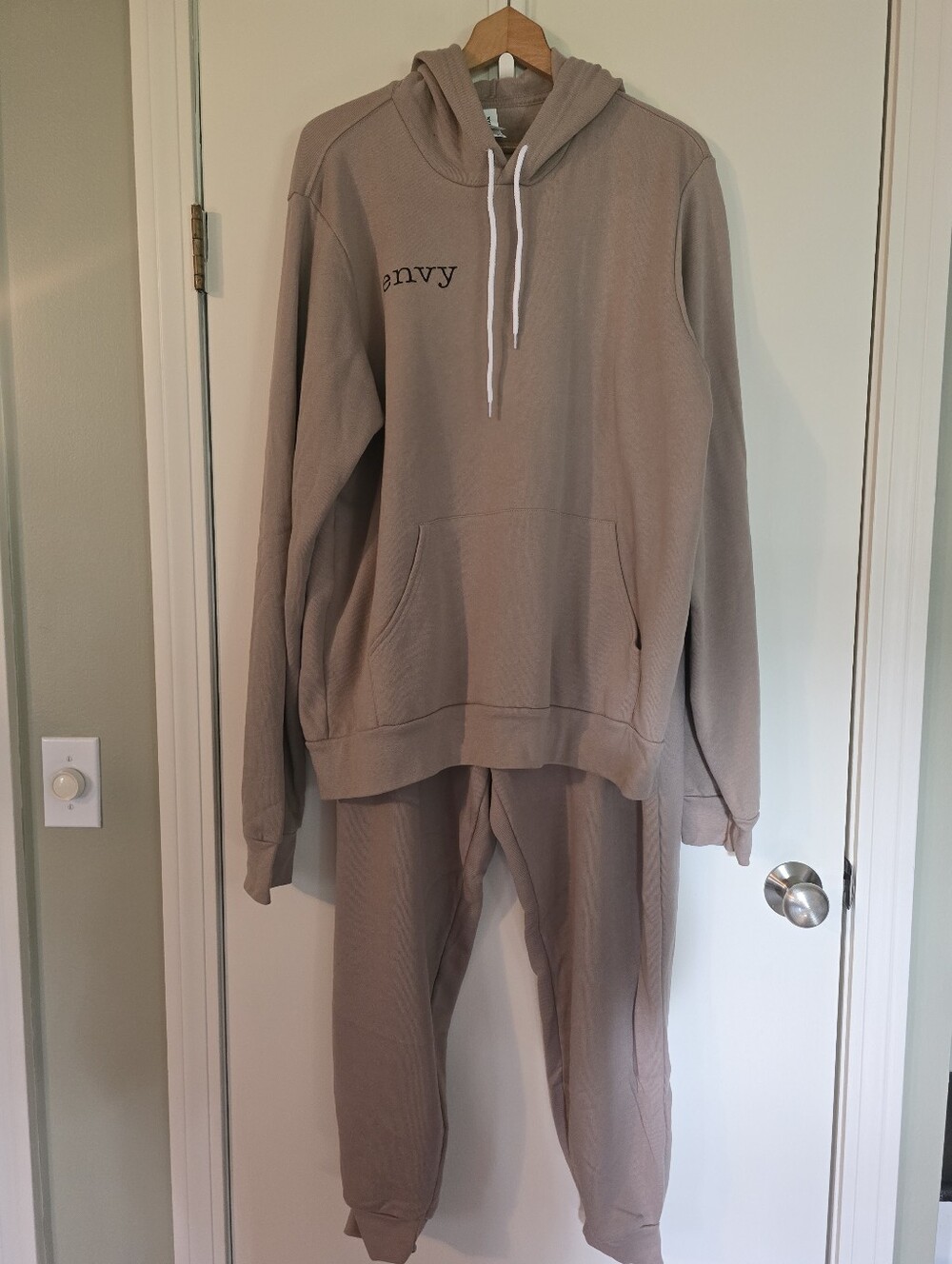 Envy by Melissa Gorga Embroidered Hoodie and Sweatpants- XL